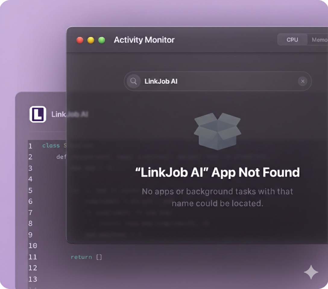 Invisible in Activity Monitor