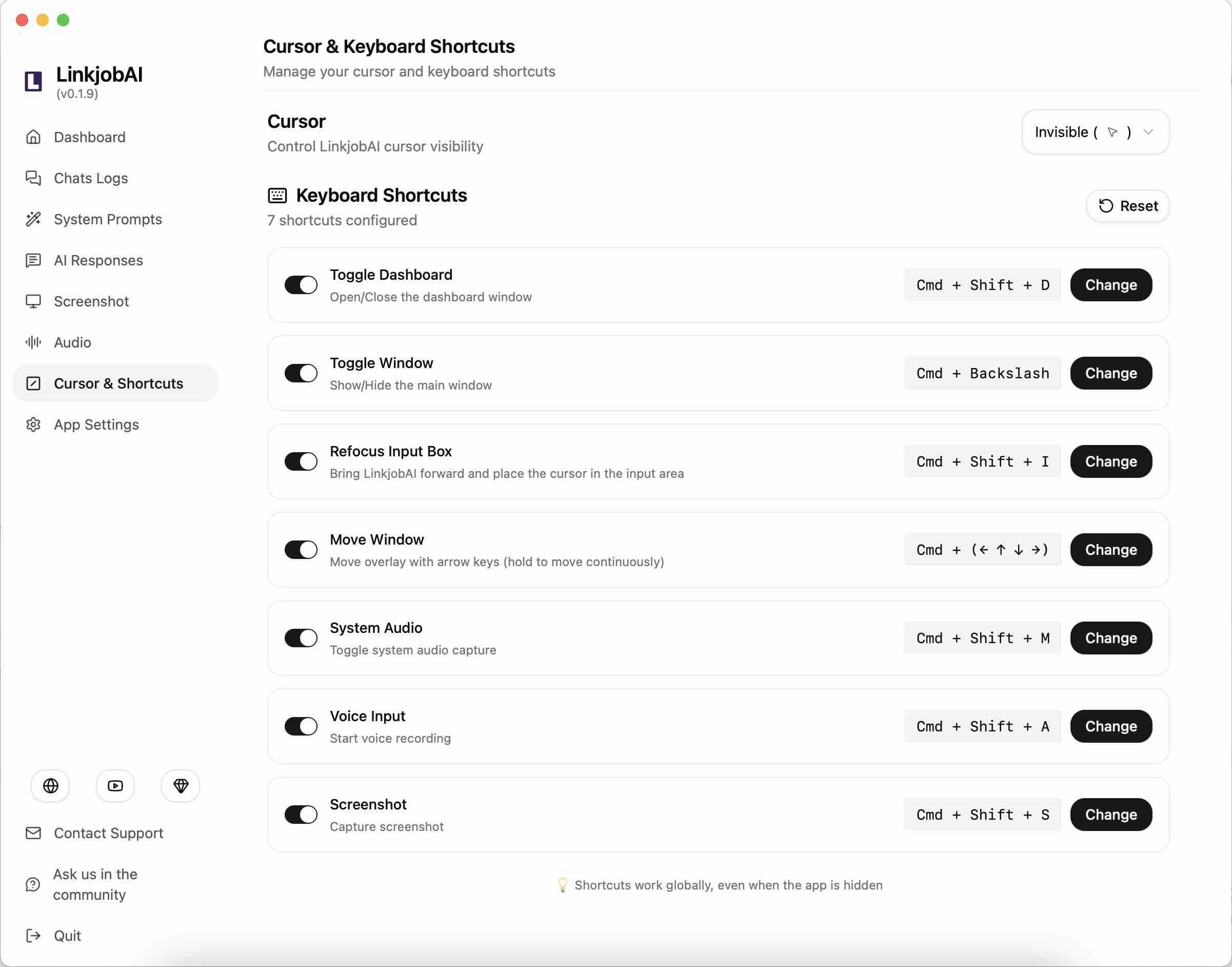 Undetectable Global Hotkeys
